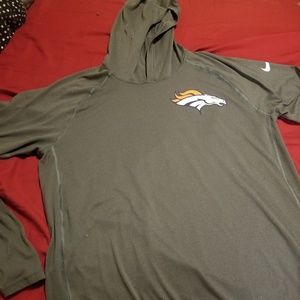Nike Denver Broncos Dri-Fit hooded shirt